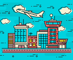 Free Linear Airport Vector
