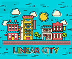 Free Linear City Vector Landscape