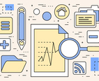 Free Digital Research Vector Illustration