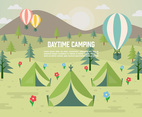 Free Daytime Vector Camping