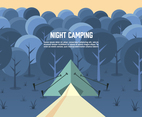 Free Night Landscape Vector
