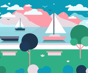 Free Landscape Vector Illustration