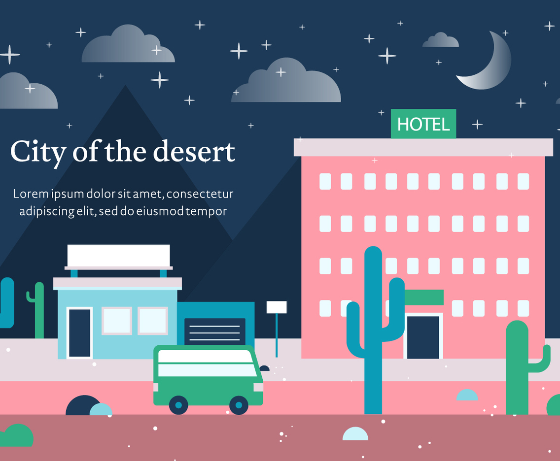 Free Vector City of the Desert