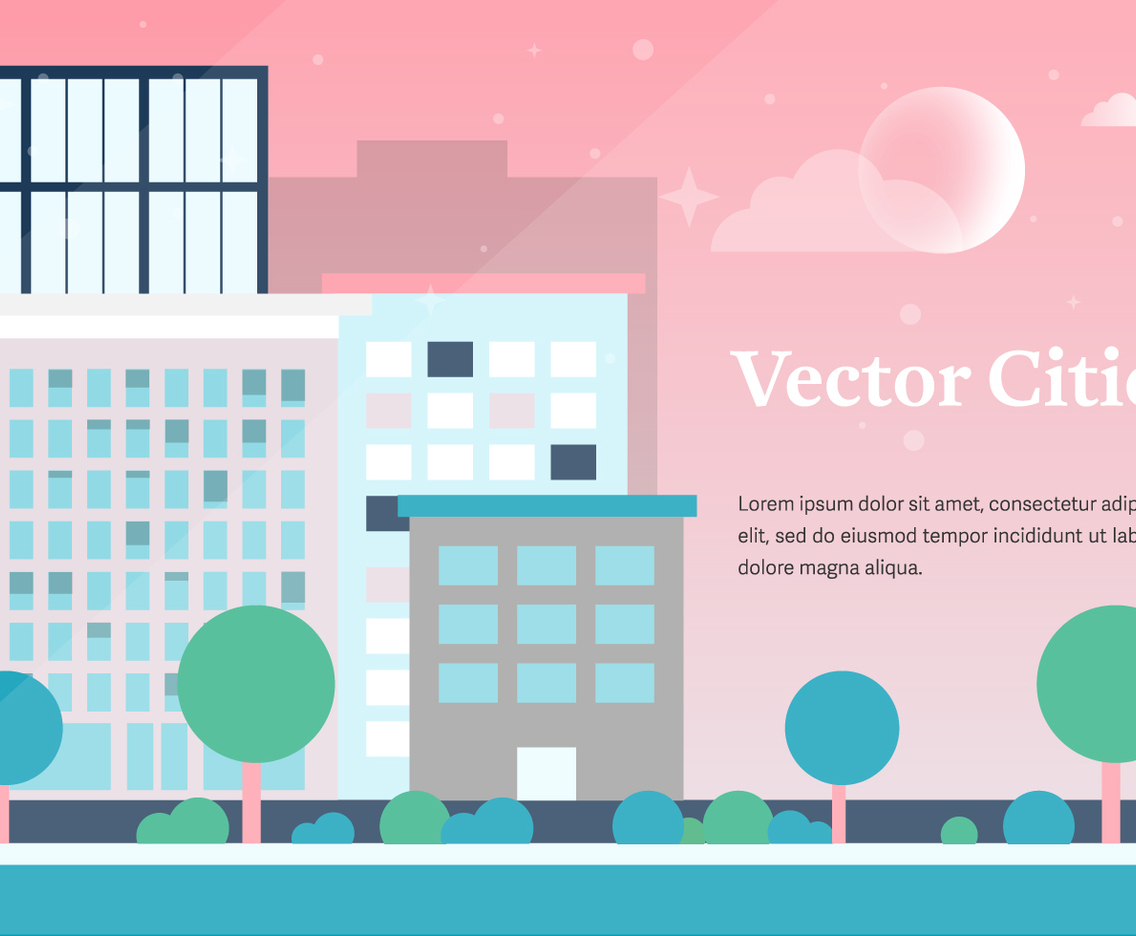 Free Vector Cities Background