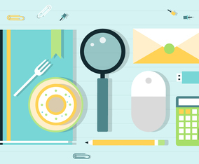 Free Working Desk Vector Elements