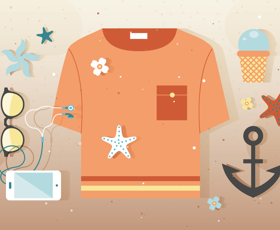 Free Summer Vector Travel Elements