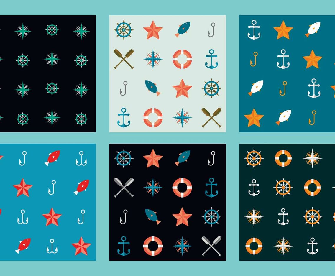 Free Marine Vector Patterns 6