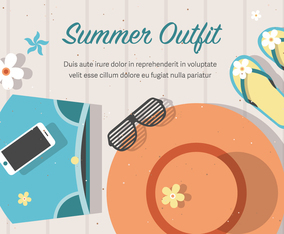 Free Vector Summer Outfit Background