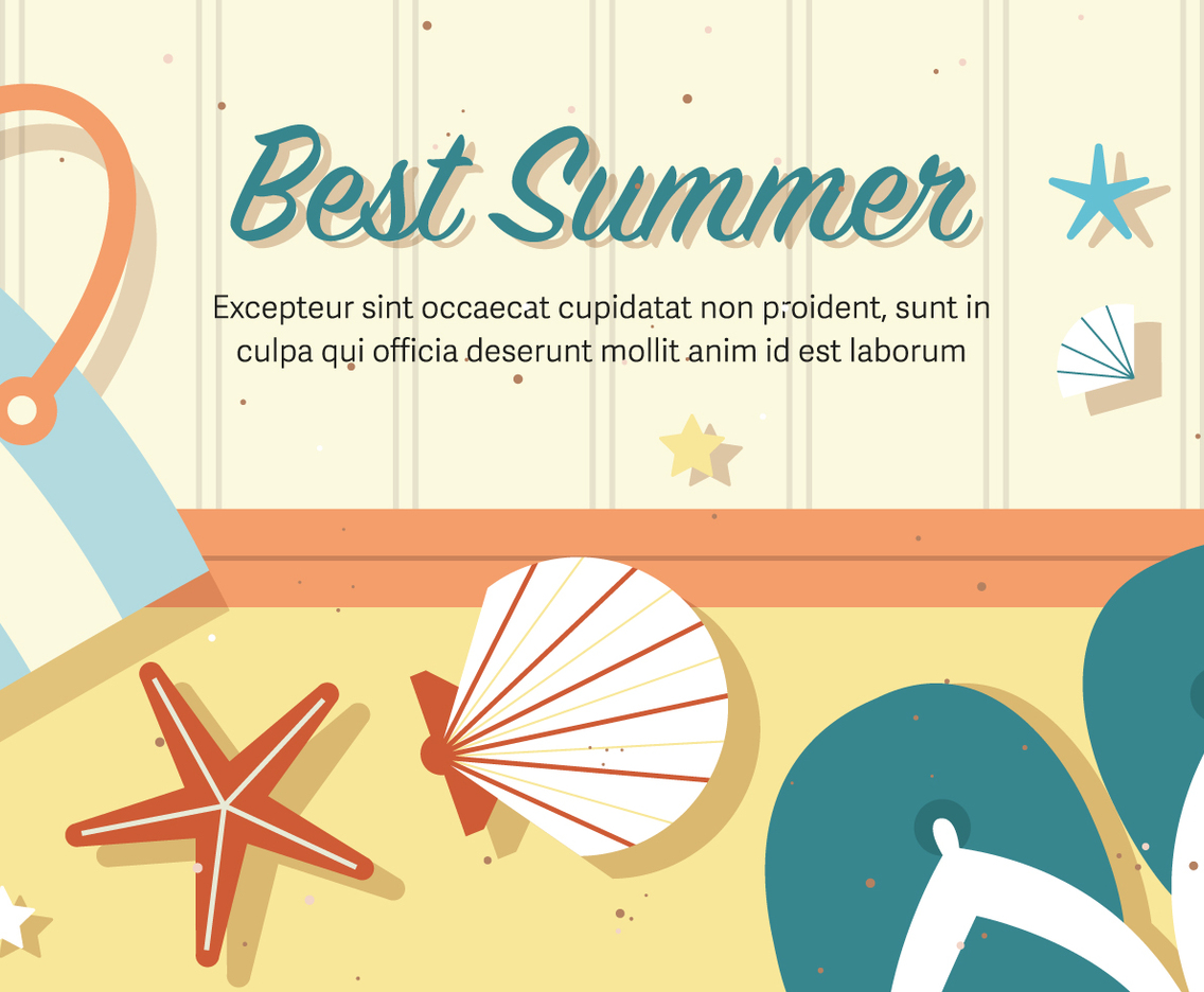 Free Best Vector Summer Illustration