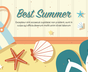 Free Best Vector Summer Illustration