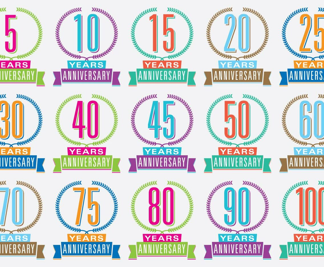 Colorful Anniversary Titles