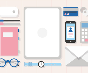 Free Desk Items Vector Design