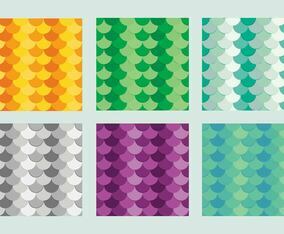 Free Fish Scales Vector Pattern 3