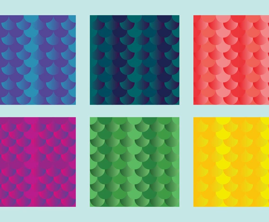 Free Fish Scales Vector Pattern 1