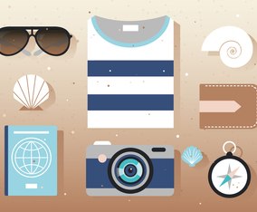 Free Vector Summer Accessories
