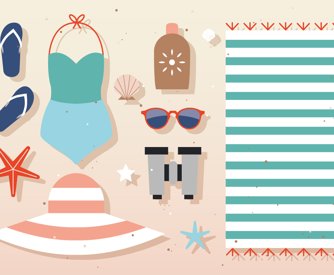 Free Vector Summer Beach