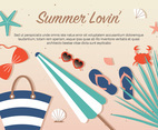 Free Summer Lovin' Vector Beach