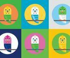 Free Budgies Vector Illustrations