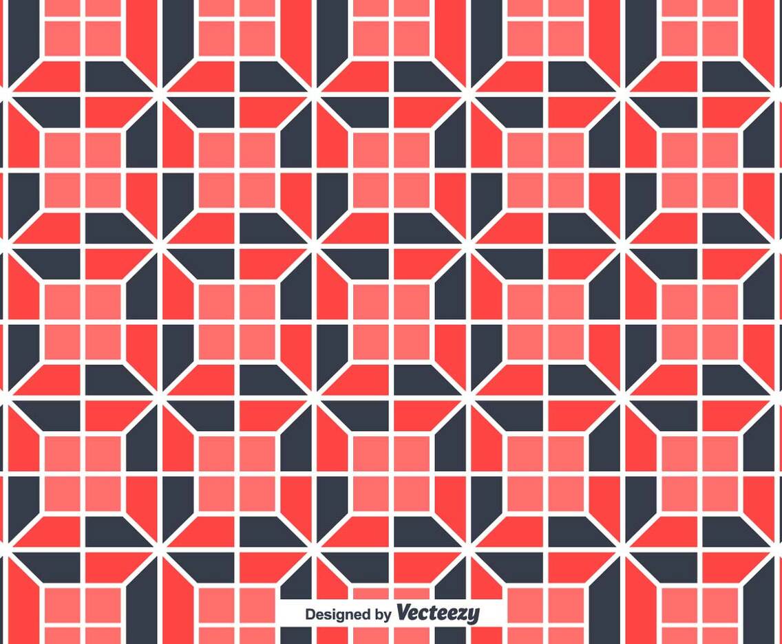 Tiles With Geometrical Random Shapes Vector Background