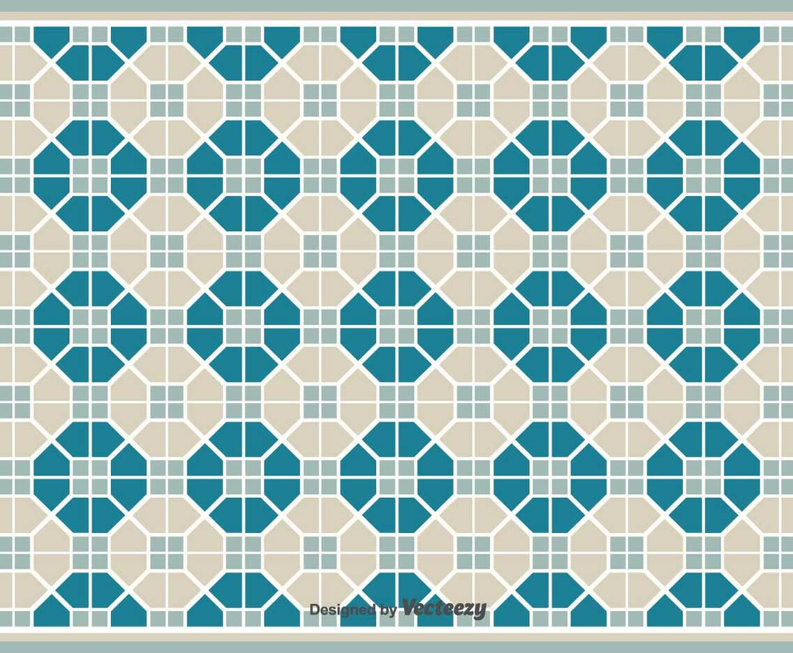 Simple Vector PatternTiles With Geometric Shapes Pattern