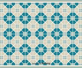 Simple Vector PatternTiles With Geometric Shapes Pattern