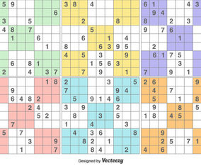 Vector Sudoku Puzzle Game