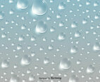 Water Drops Pattern Background - Vector