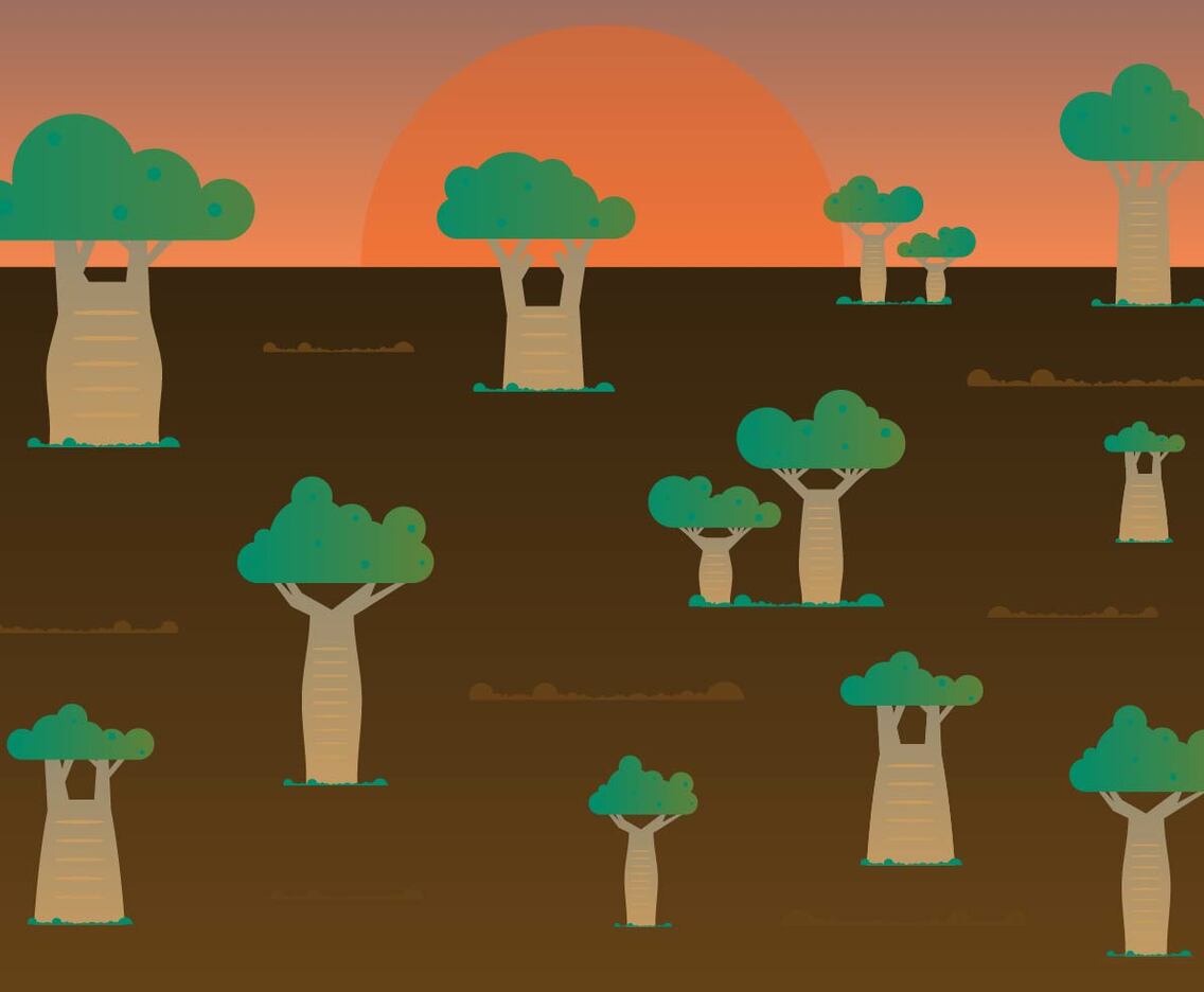 Free Baobab Trees Vector