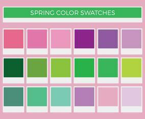 Free Spring Vector Color Swatches