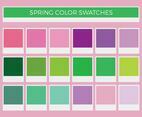 Free Spring Vector Color Swatches