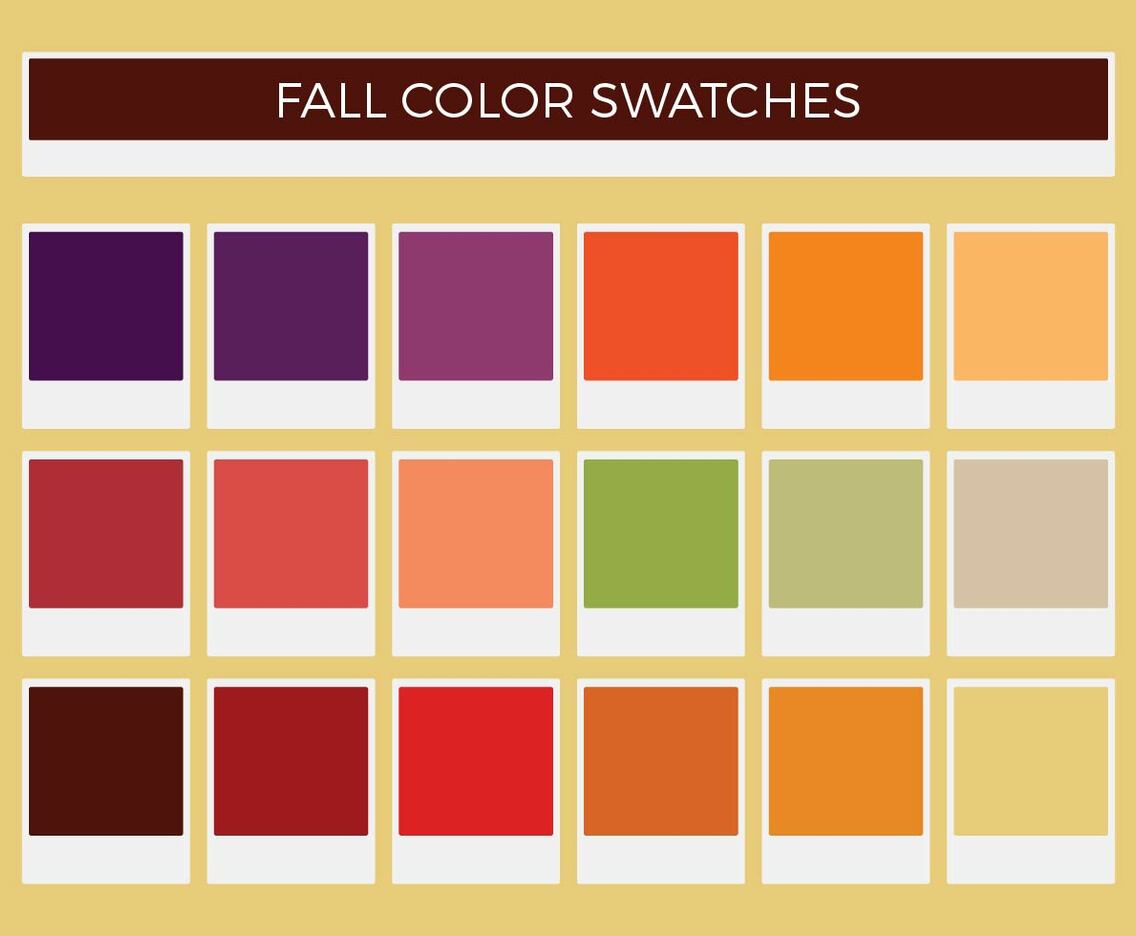 Free Fall Vector Color Swatches