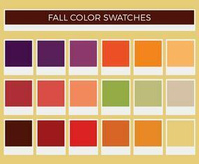 Free Fall Vector Color Swatches