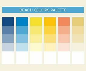 Free Beach Colors Vector Palette