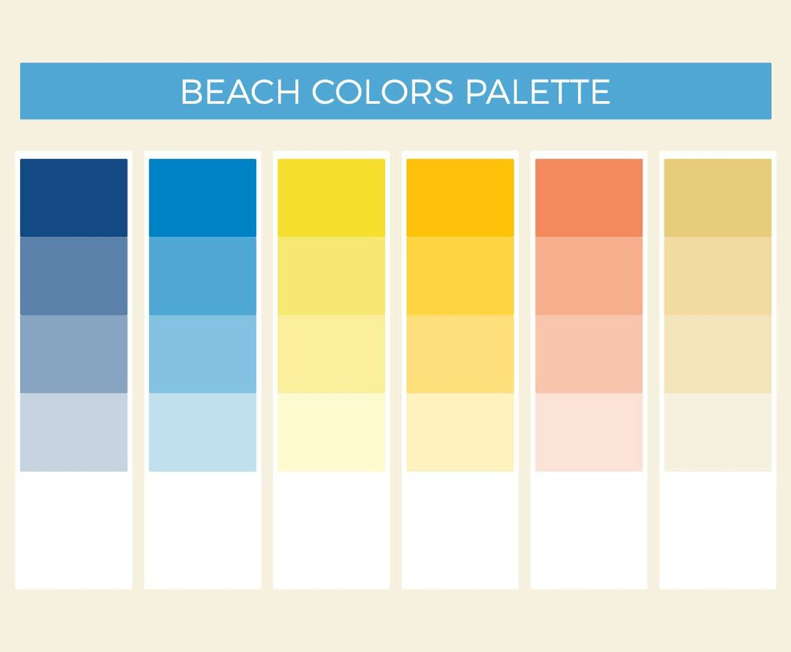 Free Beach Colors Vector Palette