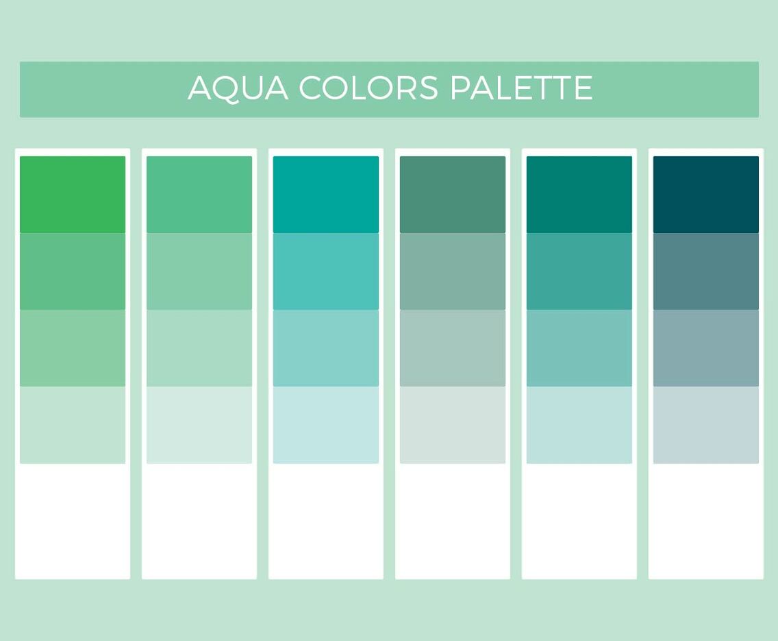 Free Aqua Colors Vector Palette
