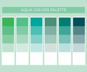 Free Aqua Colors Vector Palette