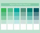 Free Aqua Colors Vector Palette