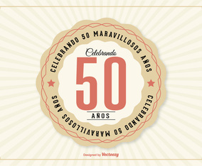 50th Anniversary Illustration In Spanish Language