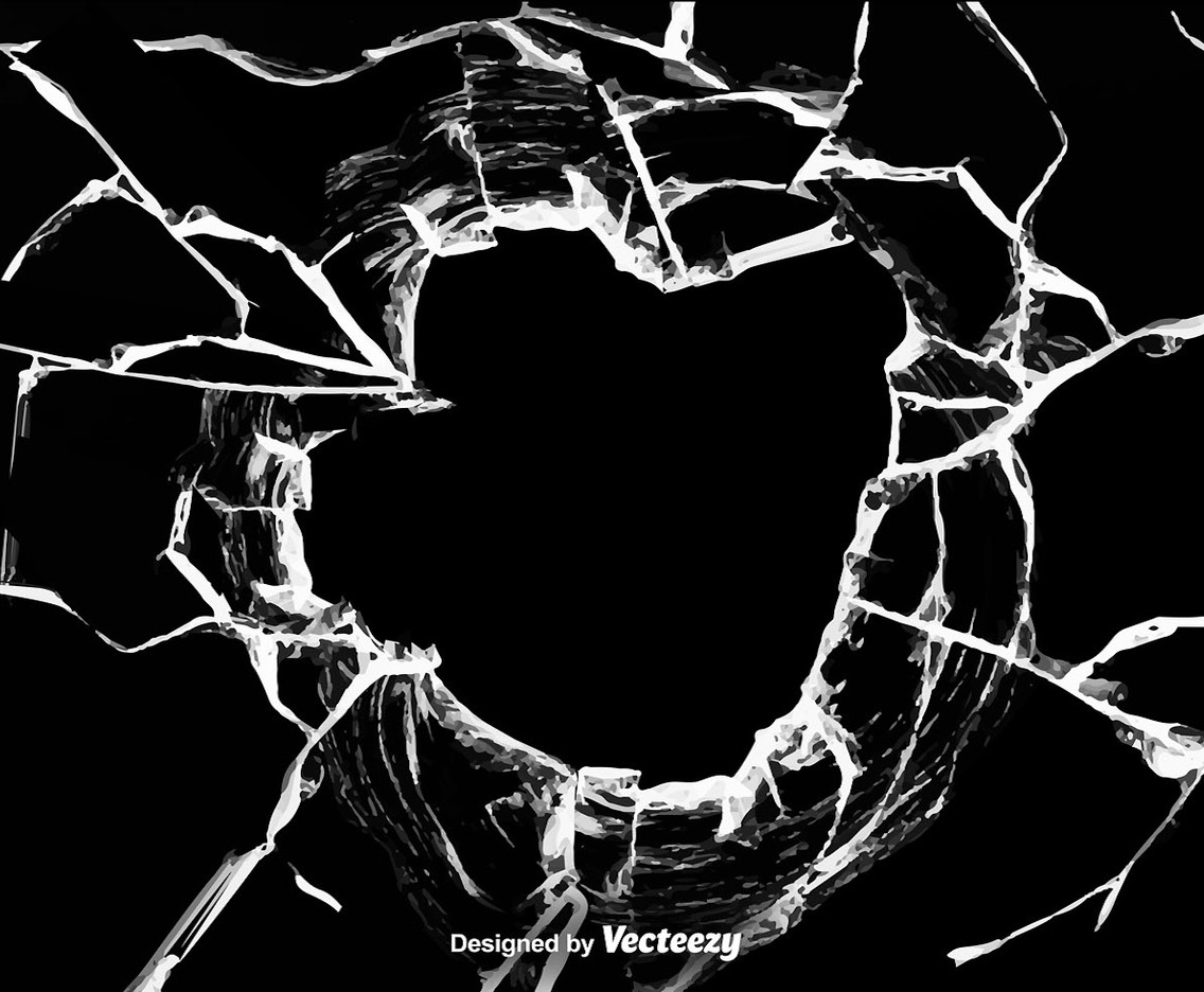 Vector Broken Glass Effect Background