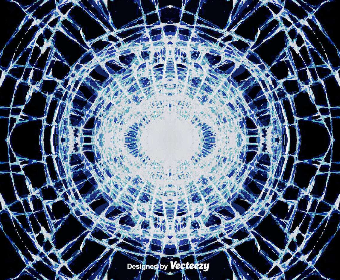 Vector Cracked Glass Effect Background