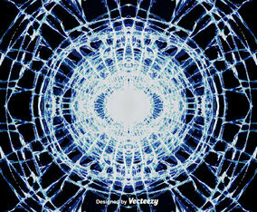 Vector Cracked Glass Effect Background