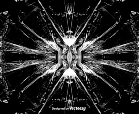 Vector Cracked Glass Effect Background