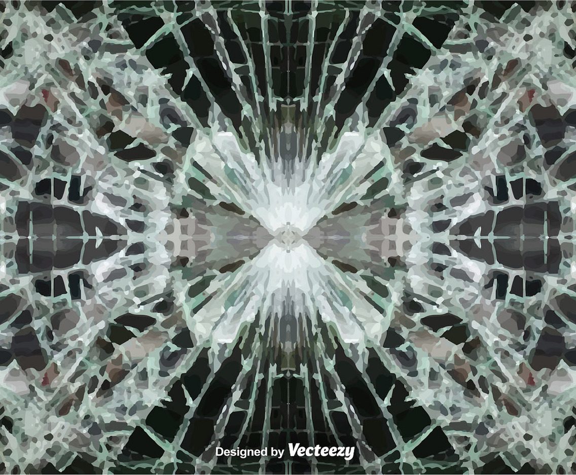 Vector Cracked Glass Background
