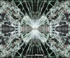 Vector Cracked Glass Background