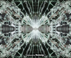 Vector Cracked Glass Background