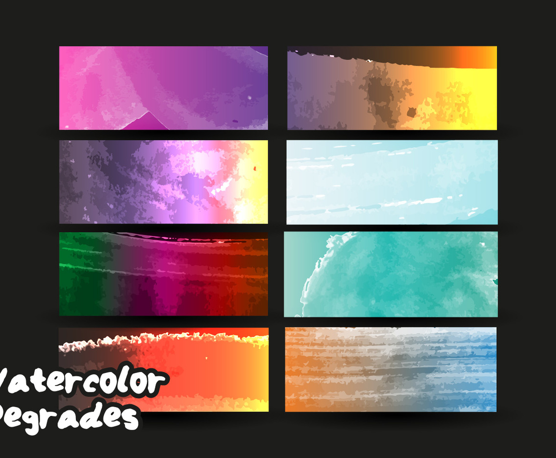 Degrade Watercolor Vector Free