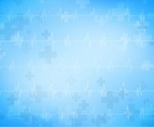 Medical Free Vector Background With Heart Monitor