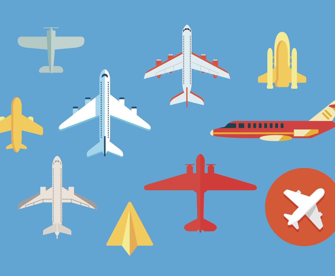 Avion vector illustrations 2