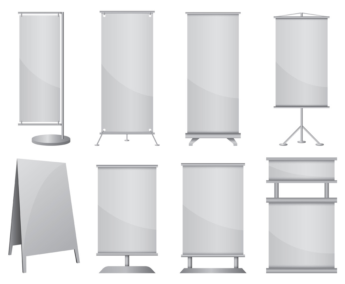 Set Of Kakemono Vector