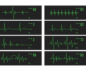 Vector Heart Monitor Set